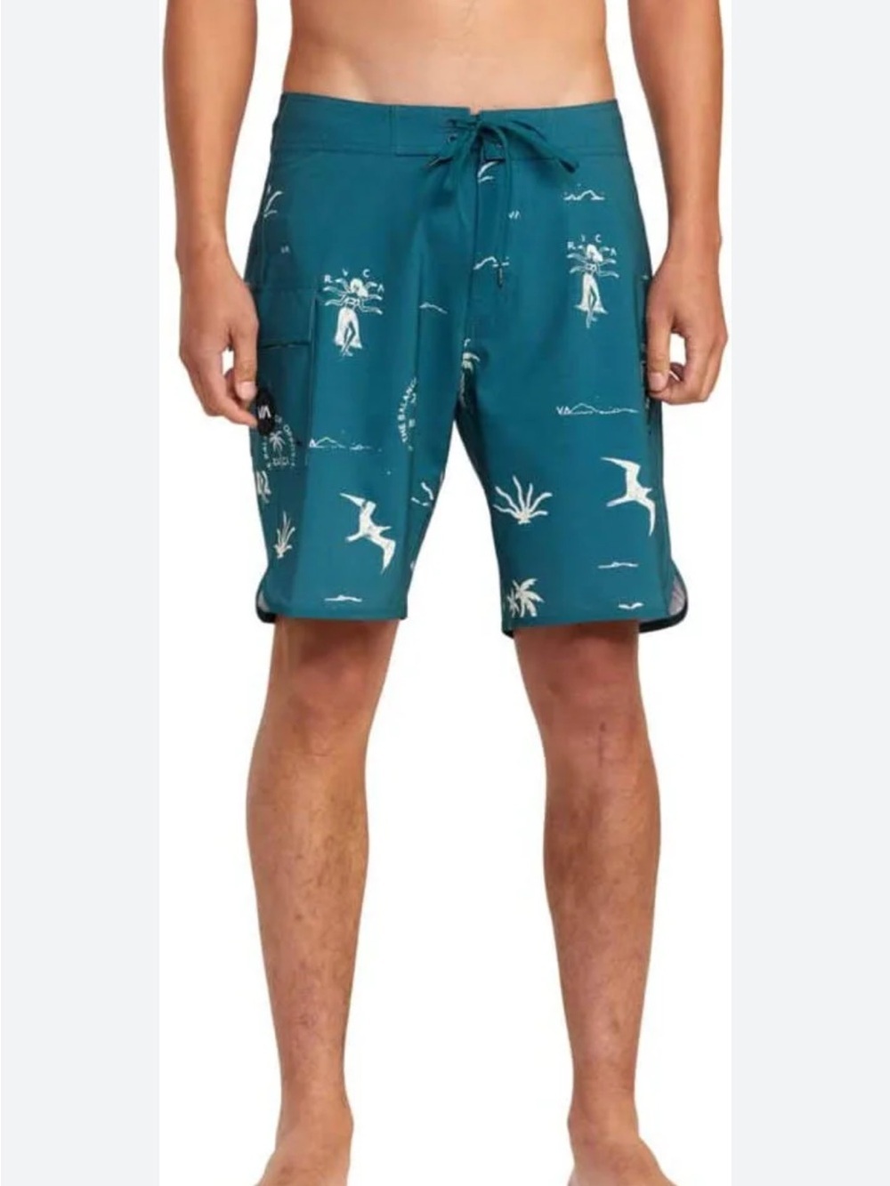 New Rvca - Mens Hula Hands Eastern 19 Boardshorts 34